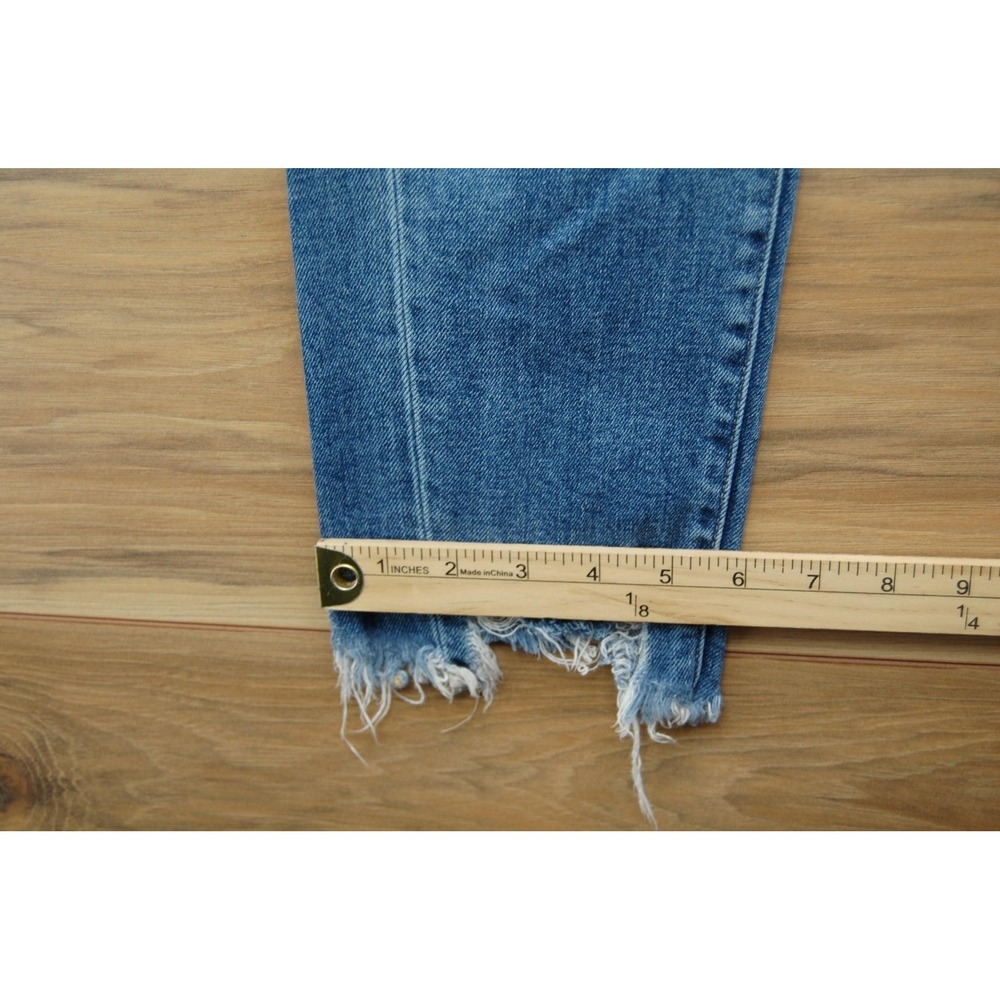 Flying Monkey Jeans‎ Womens 26 Blue High Rise Distressed Raw Hem Ankle F4068 - Picture 13 of 15